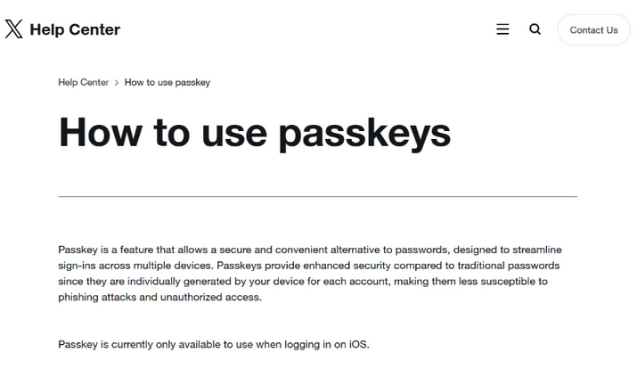 林州苹果维修店铺分享iOS用户如何通过通行密钥(Passkey)登录 